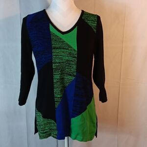 Cable & Gauge V-neck Sweater